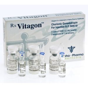 Buy Vitagon HCG - 3 Vials of 5000IU/Vial + 3x1ml Solvent